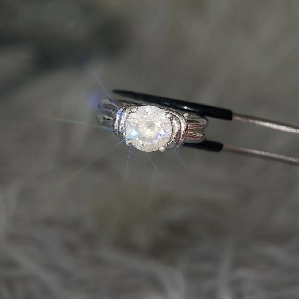 ❌Round‎ Cz Sterling Silver 925 Ring